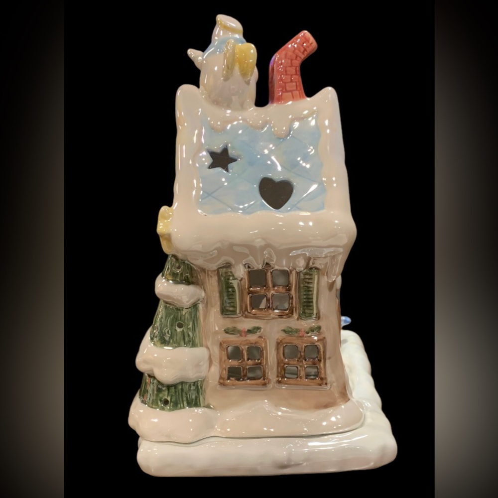 Yankee Candle Winter Snowmen Tea light / Fairy Light Village House - Picture 6 of 8